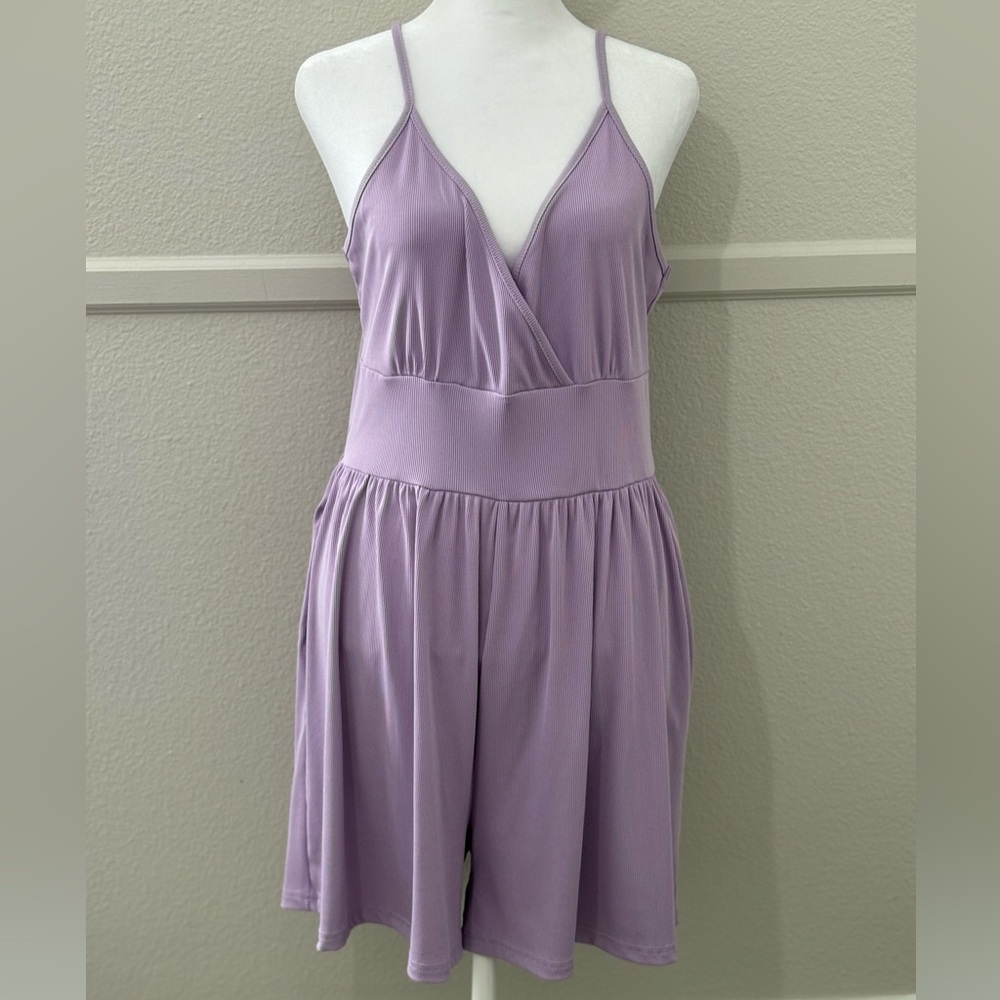 Lavender Tank Romper